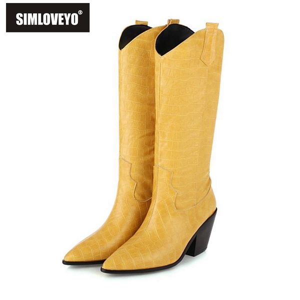 boots simloveyo winter mid-calf pointed toe 7cm chunky heels slip-on slouchy big size 34-48 white yellow blue black casual c2059
boots simloveyo winter mid-calf pointed toe 7cm chunky heels slip-on slouchy big size 34-48 white yellow blue black casual c2059