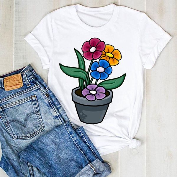 women's t-shirt women tshirt womens female shirt clothes graphic clothing lady summer flowers casual floral fashion ladies t tee, White
women's t-shirt women tshirt womens female shirt clothes graphic clothing lady summer flowers casual floral fashion ladies t tee, White