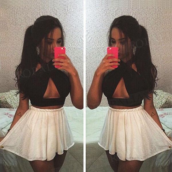 women's tanks & camis solid sleeveless backless halter crop tank bra strapless stretch slim summer streetwear, White
women's tanks & camis solid sleeveless backless halter crop tank bra strapless stretch slim summer streetwear, White