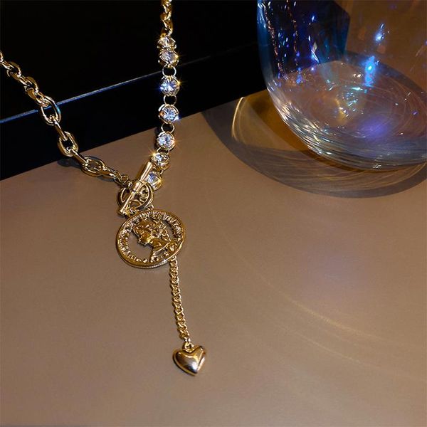 pendant necklaces european american metal splice necklace women vintage portrait coin chokers 2021 party girls clavicle chain, Silver
pendant necklaces european american metal splice necklace women vintage portrait coin chokers 2021 party girls clavicle chain, Silver