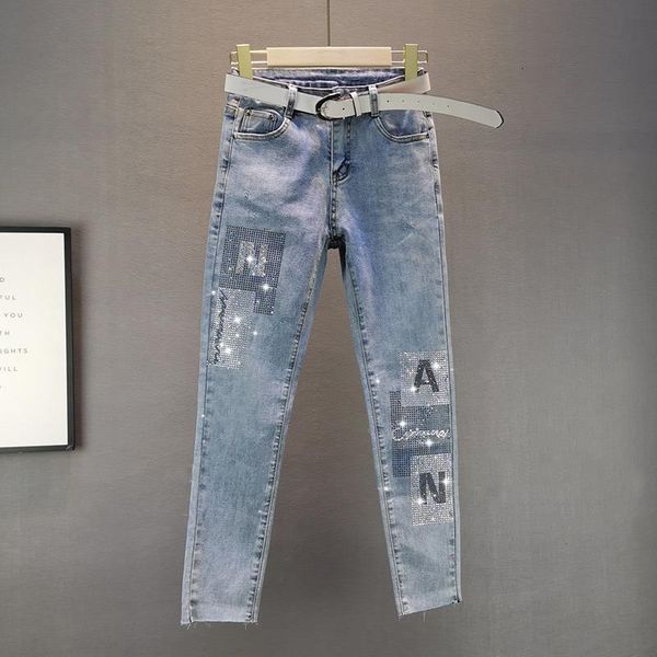 women's jeans fashion women 2021 stretch slim slimming letters drilling small feet pencil pants mother, Blue
women's jeans fashion women 2021 stretch slim slimming letters drilling small feet pencil pants mother, Blue