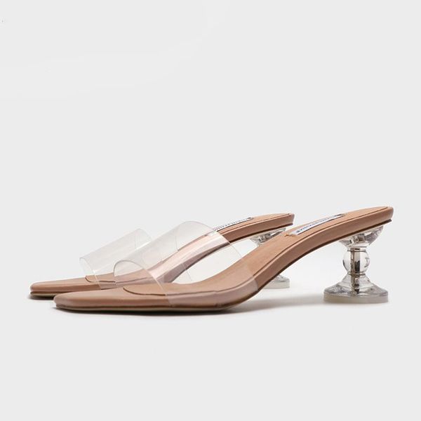 sandals summer ladies fashion transparent crystal casual square head open toe delicate thick heel women's shoes high heels, Black
sandals summer ladies fashion transparent crystal casual square head open toe delicate thick heel women's shoes high heels, Black