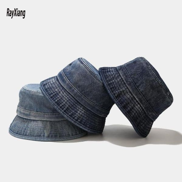 the bucket hats packable denim fisherman caps blue and white women men sunshade casual summer japanese retro wide brim, Blue;gray
the bucket hats packable denim fisherman caps blue and white women men sunshade casual summer japanese retro wide brim, Blue;gray
