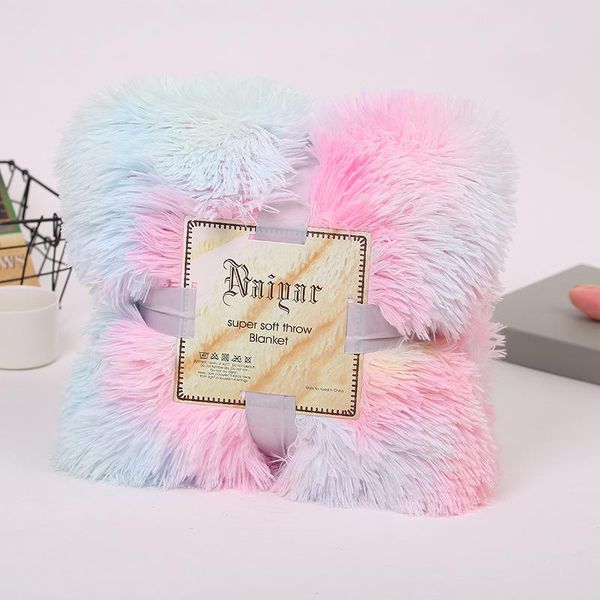 blankets fashion soft shaggy throw blanket plush fuzzy bed cover gradient color fluffy bedding couch sofa decorative 
blankets fashion soft shaggy throw blanket plush fuzzy bed cover gradient color fluffy bedding couch sofa decorative