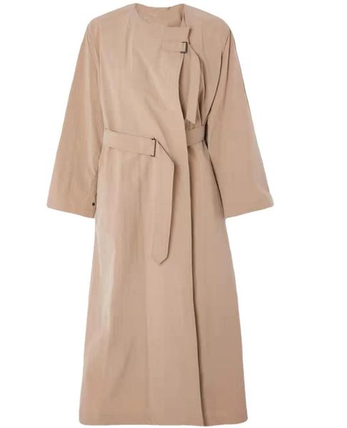 women's trench coats women coat 2021 autumn and winter commuter belt round neck long-sleeved loose long all-match, Tan;black
women's trench coats women coat 2021 autumn and winter commuter belt round neck long-sleeved loose long all-match, Tan;black