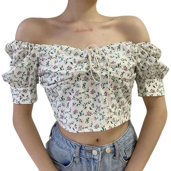 sweet floral print shirt y2k crop square collar short puff sleeve vintage t-shirt summer women t streetwear women's, White
sweet floral print shirt y2k crop square collar short puff sleeve vintage t-shirt summer women t streetwear women's, White