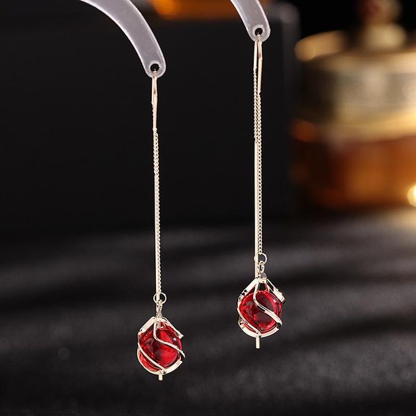 glazed stone long ear line gold-plated jewelry female fashion party dangler temperament statement year red earrings dangle & chandelier, Silver
glazed stone long ear line gold-plated jewelry female fashion party dangler temperament statement year red earrings dangle & chandelier, Silver