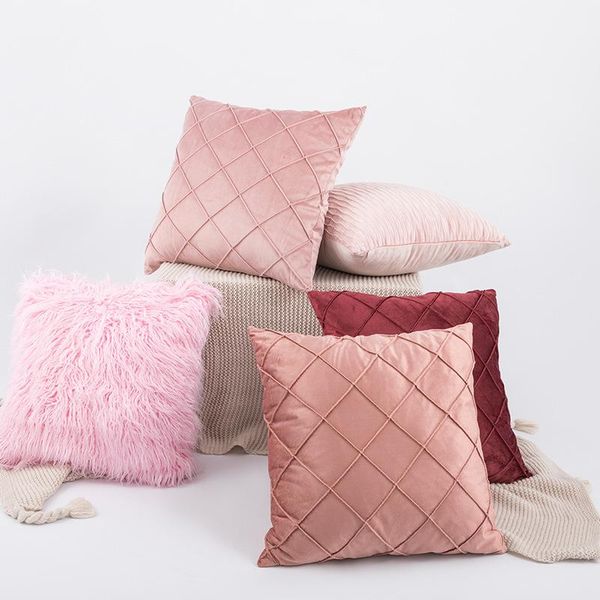 cushion/decorative pillow nordic three-dimensional diamond lattice pillowcase sofa cushion plain dutch velvet hand-woven home decoration
cushion/decorative pillow nordic three-dimensional diamond lattice pillowcase sofa cushion plain dutch velvet hand-woven home decoration