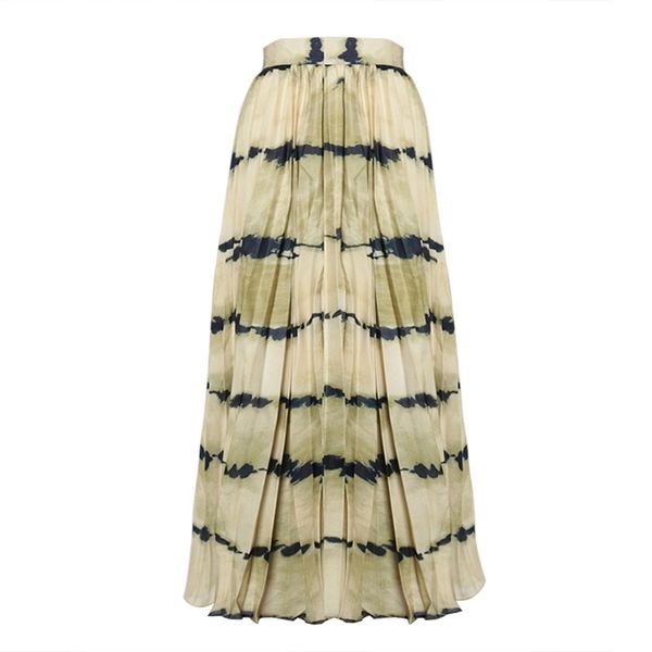 print hit color pleated skirts for female high waist casual striped midi women's skirt fashion clothing 210521, Black
print hit color pleated skirts for female high waist casual striped midi women's skirt fashion clothing 210521, Black