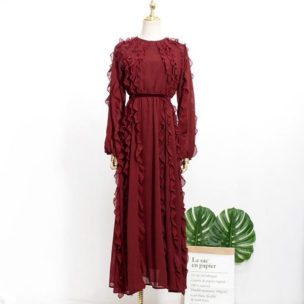 casual dresses chiffon dress 2021 autumn elegant long sleeve women maxi evening party dess streetwear vestidos l128, Black;gray
casual dresses chiffon dress 2021 autumn elegant long sleeve women maxi evening party dess streetwear vestidos l128, Black;gray