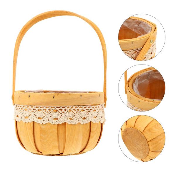 storage baskets 1pc practical pastoral style basket hand-woven portable bamboo flower
storage baskets 1pc practical pastoral style basket hand-woven portable bamboo flower