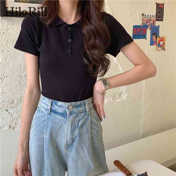 summer casual tshirts for women short sleeve elegant knitted t shirt solid turn down collar ladies 210508, White
summer casual tshirts for women short sleeve elegant knitted t shirt solid turn down collar ladies 210508, White