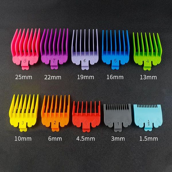 pcs hair clipper limit comb guide combs trimmer guards attachment universal professional colorful haircut tools brushes, Silver
pcs hair clipper limit comb guide combs trimmer guards attachment universal professional colorful haircut tools brushes, Silver