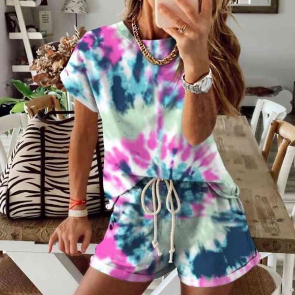 summer tie dye pajama set women loungewear lounge set ladies short sleeve sleep wear women sleepwear homewear female, Black;red
summer tie dye pajama set women loungewear lounge set ladies short sleeve sleep wear women sleepwear homewear female, Black;red