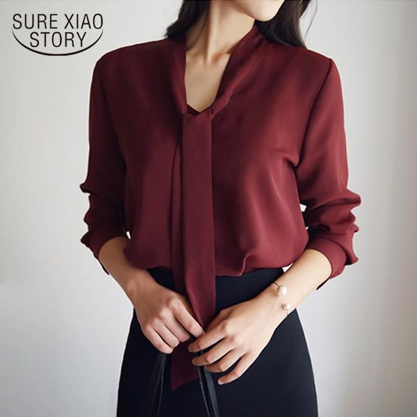 bow tie women shirts 2021 autumn clothing long sleeve korean loose chiffon blouse shirt solid color 699c 30 women's blouses &, White
bow tie women shirts 2021 autumn clothing long sleeve korean loose chiffon blouse shirt solid color 699c 30 women's blouses &, White