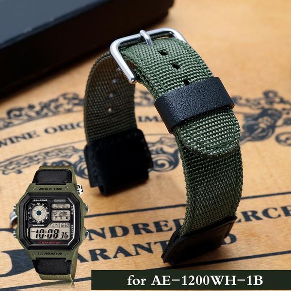 watch bands waterproof and sweatproof watchbands for ae-1200wh-1b/sgw-300h/400/sgw-500 8/5000 band nylon canvas strap with breathable, Black;brown
watch bands waterproof and sweatproof watchbands for ae-1200wh-1b/sgw-300h/400/sgw-500 8/5000 band nylon canvas strap with breathable, Black;brown