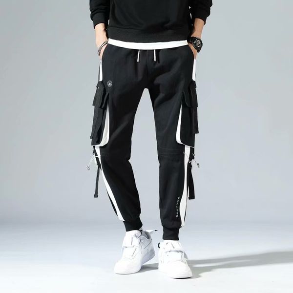 spring leggings pants men's trendy brand pants hip-hop loose stitching contrast color casual pants boys overalls, Black
spring leggings pants men's trendy brand pants hip-hop loose stitching contrast color casual pants boys overalls, Black