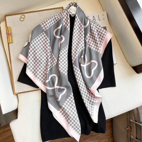 scarves silk summer women scarf lady hair neck beach hijab nice print shawls fashion 90cm square, Blue;gray
scarves silk summer women scarf lady hair neck beach hijab nice print shawls fashion 90cm square, Blue;gray