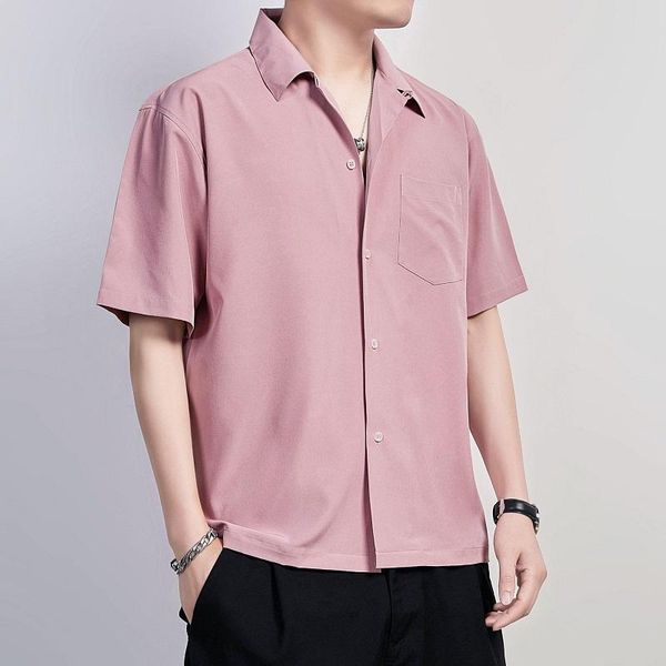 men's casual shirts summer short sleeve shirt body solid color lapel ordinary, White;black
men's casual shirts summer short sleeve shirt body solid color lapel ordinary, White;black