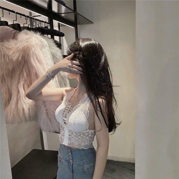 women's tanks & camis white lace suspender waistcoat with base and short waist bralette crop mesh halter feminino t shirt modi
women's tanks & camis white lace suspender waistcoat with base and short waist bralette crop mesh halter feminino t shirt modi