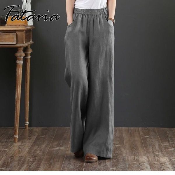 women cotton linen pants casual plus size high waisted orange wide leg loose trousers female gray elegant streetwear 210514, Black;white
women cotton linen pants casual plus size high waisted orange wide leg loose trousers female gray elegant streetwear 210514, Black;white