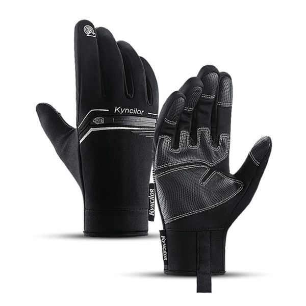 cycling gloves outdoor winter warm bike sensitive screen touch waterproof back zip storage design motorcycle, Black
cycling gloves outdoor winter warm bike sensitive screen touch waterproof back zip storage design motorcycle, Black