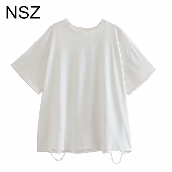 women's t-shirt nsz women oversized white hole frayed t shirt summer 2021 short sleeve round collar loose large size base tee
women's t-shirt nsz women oversized white hole frayed t shirt summer 2021 short sleeve round collar loose large size base tee