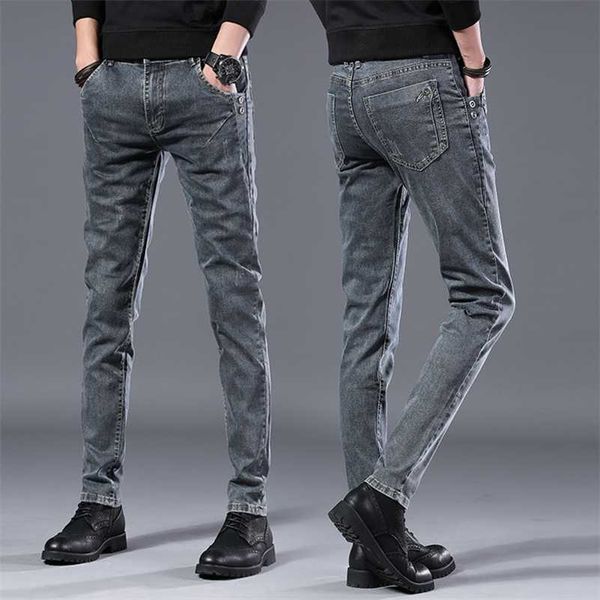 spring autumn men jeans black classic fashion designer denim skinny jeans men's casual slim fit trousers 211011, Blue
spring autumn men jeans black classic fashion designer denim skinny jeans men's casual slim fit trousers 211011, Blue