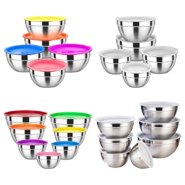 bowls thicker stainless steel mixing with airtight lids nesting kitchen set for baking serving prepping storage space saving
bowls thicker stainless steel mixing with airtight lids nesting kitchen set for baking serving prepping storage space saving