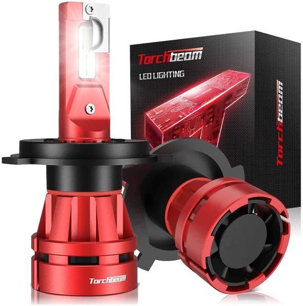 torchbeam h4 led headlight bulbs durable 400% brightness 6500k 9003 bulb high/low beam plug & play replacement light car headlights
torchbeam h4 led headlight bulbs durable 400% brightness 6500k 9003 bulb high/low beam plug & play replacement light car headlights