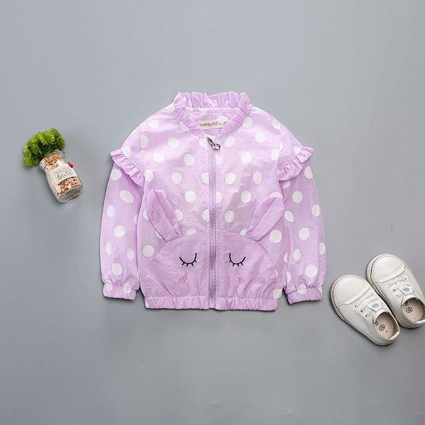 70-120cm autumn jacket for girls fashion dot ruffle sleeve girls trench coat pink kids clothes for children, Blue;gray
70-120cm autumn jacket for girls fashion dot ruffle sleeve girls trench coat pink kids clothes for children, Blue;gray
