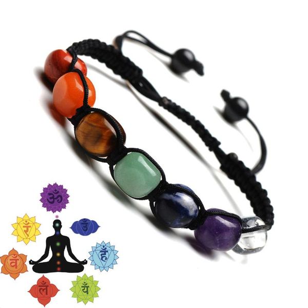 beaded, strands handmade natural 7 chakra stone yoga bracelet bead bracelets for women reiki healing strand beaded men, Black
beaded, strands handmade natural 7 chakra stone yoga bracelet bead bracelets for women reiki healing strand beaded men, Black