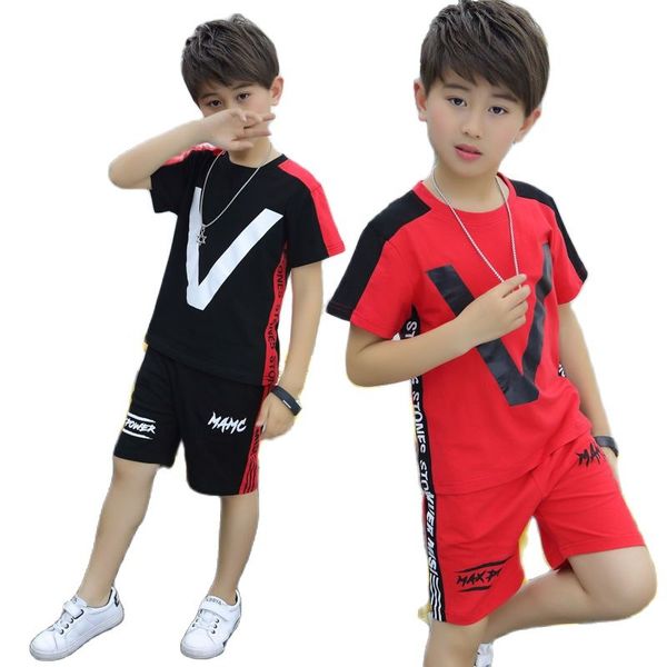 summer cotton boy sets new 2021 korean version sports handsome short sleeve fashion round neck 2-piece suit childrens clothing, White
summer cotton boy sets new 2021 korean version sports handsome short sleeve fashion round neck 2-piece suit childrens clothing, White