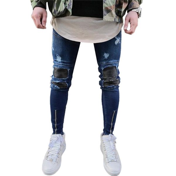 mens denim pants ripped frayed skinny jeans long slim fit distressed trousers bottoms men's, Blue
mens denim pants ripped frayed skinny jeans long slim fit distressed trousers bottoms men's, Blue