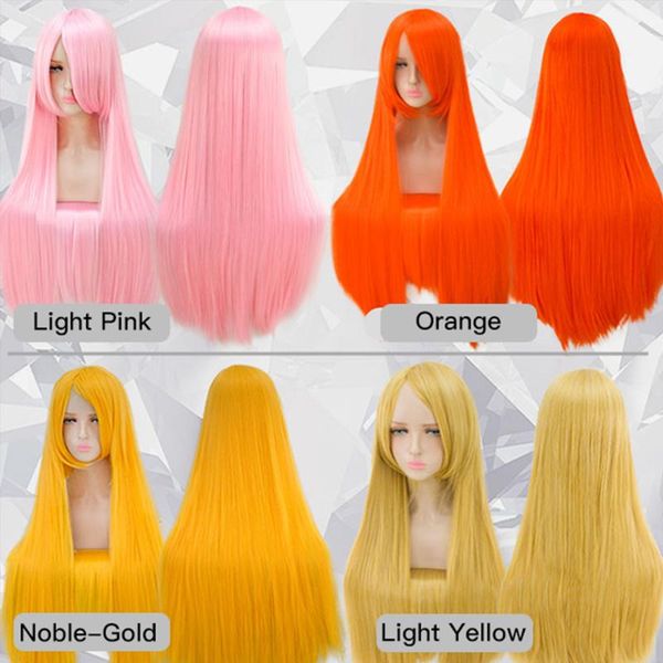 synthetic wigs long straight wig black purple red pink blue dark brown 100 cm hair
synthetic wigs long straight wig black purple red pink blue dark brown 100 cm hair