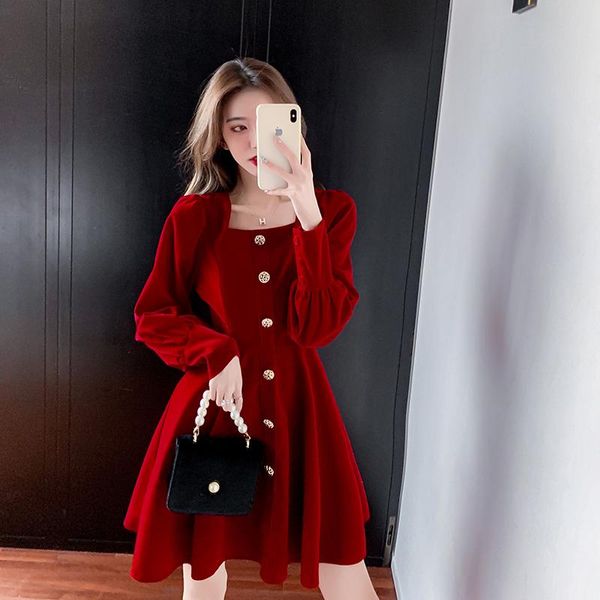 casual dresses women korean dress fashion one piece autumn spring 2021 office lady knitting full sleeve square collar high waist, Black;gray
casual dresses women korean dress fashion one piece autumn spring 2021 office lady knitting full sleeve square collar high waist, Black;gray