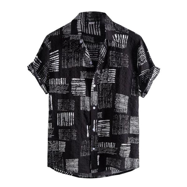 men's casual shirts 2022 men summer fashion linen button down male stylish printed short sleeve regular fit outfits, White;black
men's casual shirts 2022 men summer fashion linen button down male stylish printed short sleeve regular fit outfits, White;black