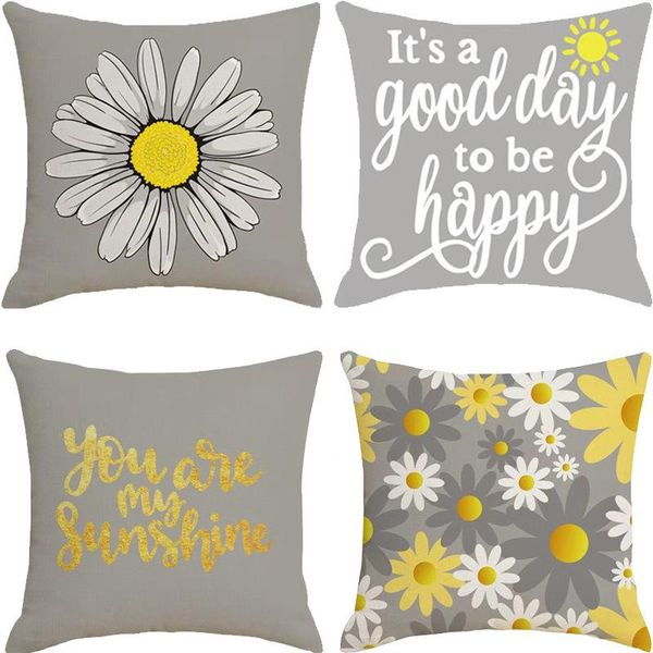 cushion/decorative pillow creative home decoration daisy gray pillowcase cotton linen summer office sofa car flower cushion cover 45*45cm
cushion/decorative pillow creative home decoration daisy gray pillowcase cotton linen summer office sofa car flower cushion cover 45*45cm