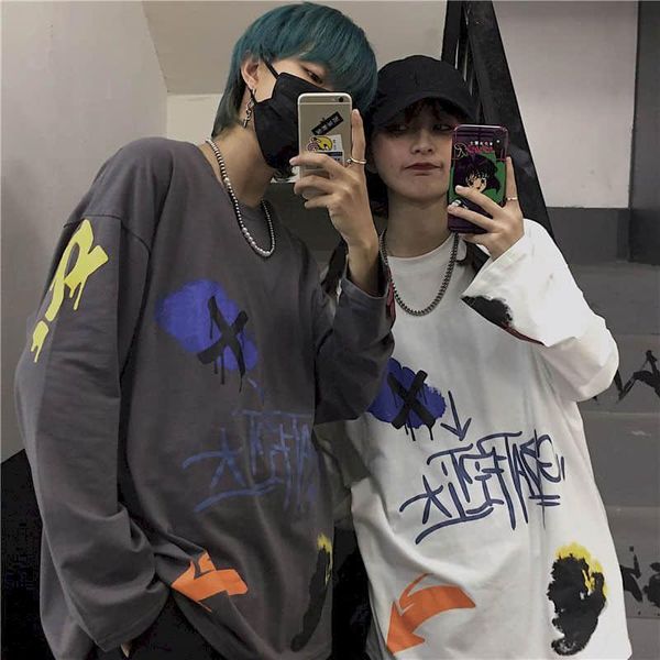 men's t-shirts t shirt lovers hip hop graffiti letter printing loose long sleeve t-shirt female student womens graphic shirts cn(origin, White;black
men's t-shirts t shirt lovers hip hop graffiti letter printing loose long sleeve t-shirt female student womens graphic shirts cn(origin, White;black