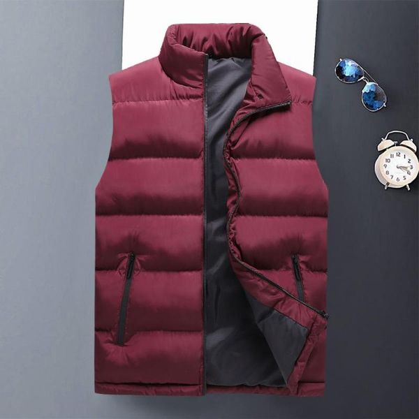 men' tank jackets winter sleeveless jacket thick warm men waistcoat regular vest male outwear, White;black
men' tank jackets winter sleeveless jacket thick warm men waistcoat regular vest male outwear, White;black