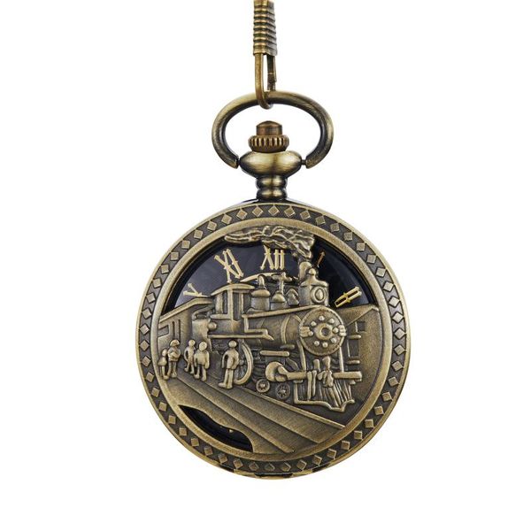 pocket watches retro train locomotive engine pattern mechanical rome numerals watch chain pendant clock gifts kids men women, Slivery;golden
pocket watches retro train locomotive engine pattern mechanical rome numerals watch chain pendant clock gifts kids men women, Slivery;golden