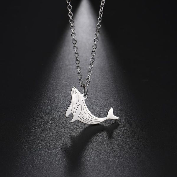 chains lemegeton simple dolphin necklace for women animal pendant stainless steel clavicle chain necklaces female charm jewelry, Silver
chains lemegeton simple dolphin necklace for women animal pendant stainless steel clavicle chain necklaces female charm jewelry, Silver