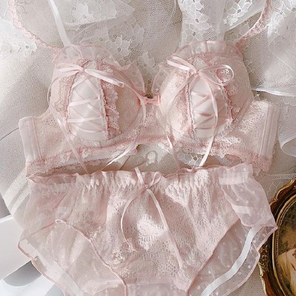 bras sets women solid color embroidery lace lingerie and panties set ruffled cross ribbon thin mold cup no steel ring bralette, Red;black
bras sets women solid color embroidery lace lingerie and panties set ruffled cross ribbon thin mold cup no steel ring bralette, Red;black