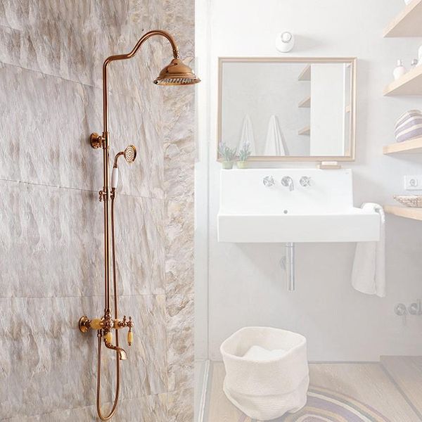 brass natural jade bathroom gold shower faucet set with rainfall & handheld shower head & spout luxury set
brass natural jade bathroom gold shower faucet set with rainfall & handheld shower head & spout luxury set