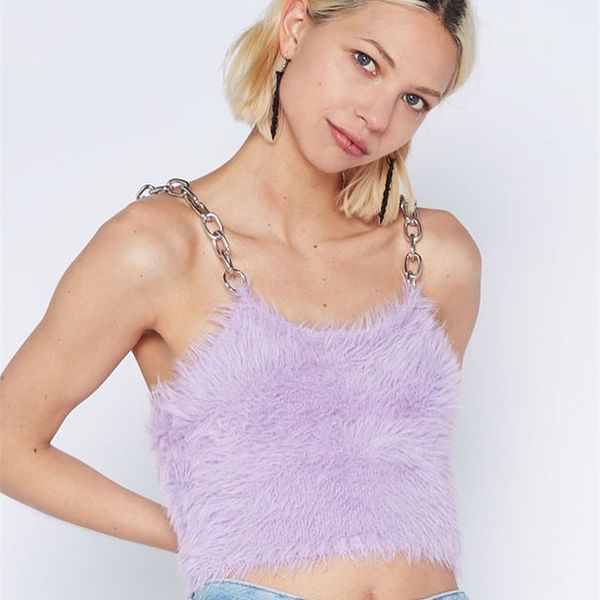 elegant metal chain strap tank women backless crop fluffy cute purple kawaii camis cropped tee shirt haut camisole 210517, White
elegant metal chain strap tank women backless crop fluffy cute purple kawaii camis cropped tee shirt haut camisole 210517, White