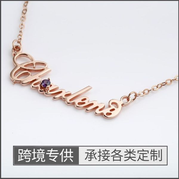 necklace name letter 925 sterling silver pendant female valentine's day gift diy jewelry
necklace name letter 925 sterling silver pendant female valentine's day gift diy jewelry