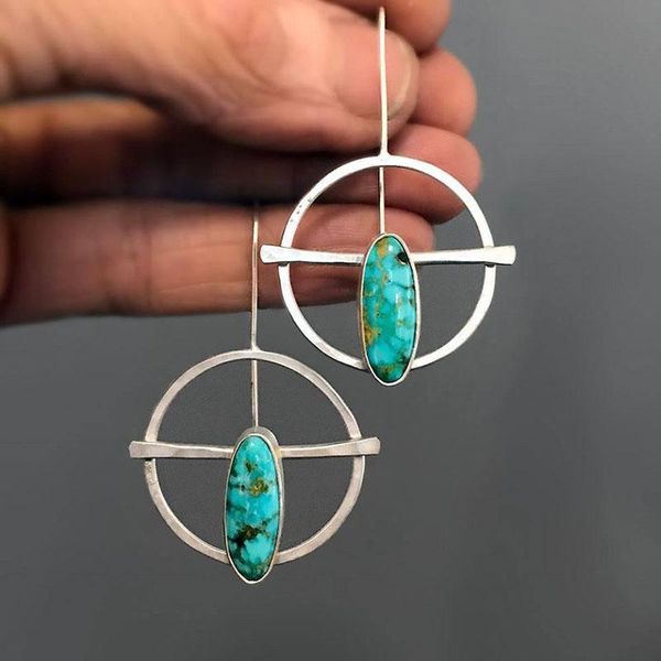 dangle & chandelier boho ethnic natural stone earrings vintage jewelry silver color hollow round metal turquoises for women
dangle & chandelier boho ethnic natural stone earrings vintage jewelry silver color hollow round metal turquoises for women