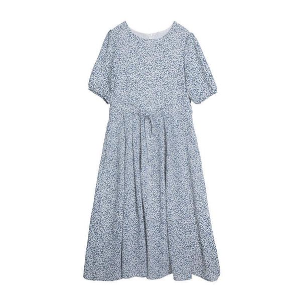 maternity dresses retro small floral short-sleeved dress french tall waist skirt a-line mid-length long, White
maternity dresses retro small floral short-sleeved dress french tall waist skirt a-line mid-length long, White