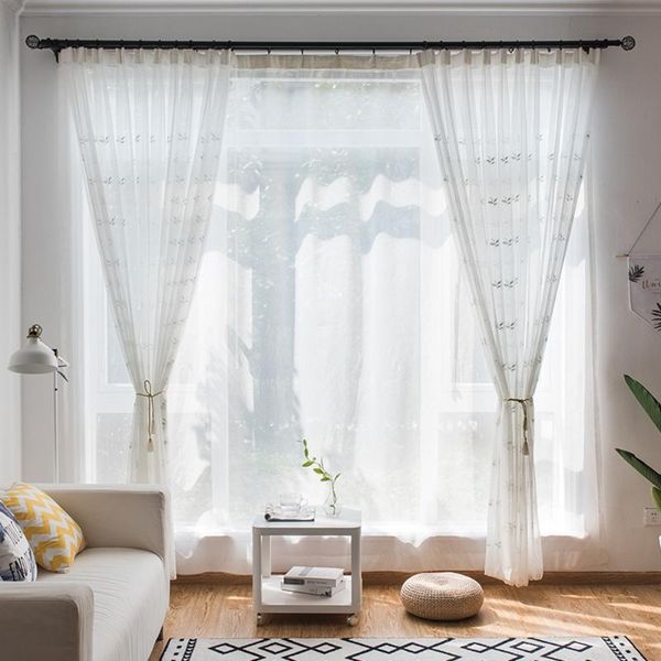 curtain & drapes white simple modern plant flower embroidered light transmission drape tulle living room bedroom curtains decoration#35
curtain & drapes white simple modern plant flower embroidered light transmission drape tulle living room bedroom curtains decoration#35