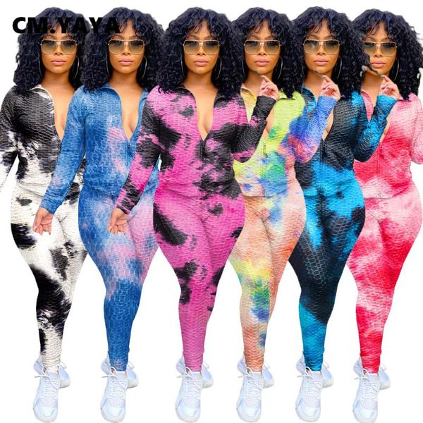 cm.yaya active tie dye print plaid sweatsuit two 2 piece set women fitness outfit track jacket + legging pants tracksuit women's tracks, Gray
cm.yaya active tie dye print plaid sweatsuit two 2 piece set women fitness outfit track jacket + legging pants tracksuit women's tracks, Gray